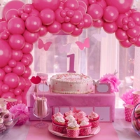 Hot Pink Balloons Latex Party Balloons, 50 Pack 10 Inches Balloons For Birthday Decorations, Baby Shower, Balloon Modelling, Balloon Arch Decorations, Pack Of 50