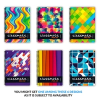 Classmate Pulse Spiral Notebook - Single line, 300 Pages, Wiro, 24cm x 18cm