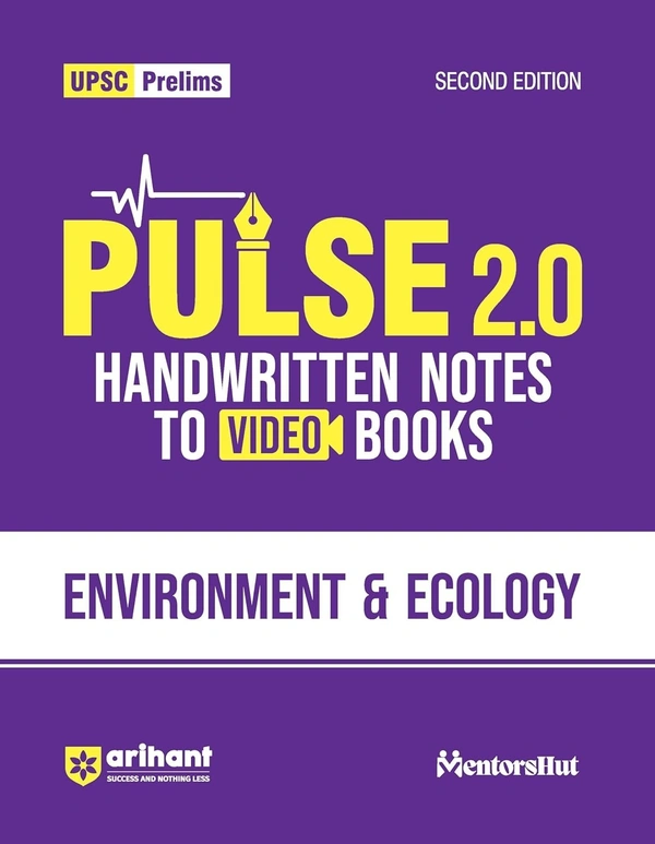 Arihant PULSE 2.0- UPSC Prelims Handwritten Notes for Environment & Ecology | Handwritten Notes to Video Books | Second Edition