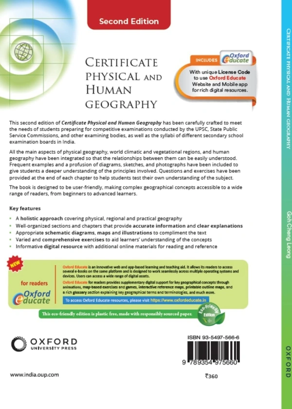 Certificate Physical and Human Geography 2nd Edition | Best Suited for UPSC Aspirants