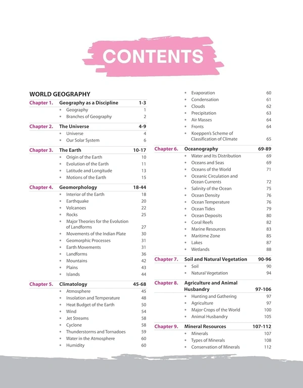 NCERT Notes India & World Geography | Flow Charts | Tables | Tamil Nadu & NIOS Board | for UPSC | UPPSC | BPSC | JPSC | MPPSC | One Liner for UPSC/IAS Preparation | State Civil Services & other Competitive Exams (Class 6+12 Old + New)