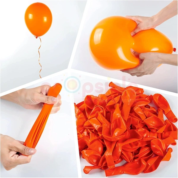 Metallic Balloons Pack Orange Theme Kids Birthday Party Decoration Bachelorette Party Balloon Anniversary Item - Pack of 50 Balloons