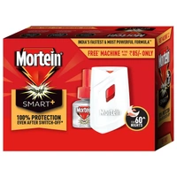 Mortein 45 ml Refill + Machine, Fits All Machines | SmartPlus Mosquito Killer Combo | 100% Protection from Dengue Mosquitoes | Insect & Mosquito Repellent (1 Machine+1 Refill)