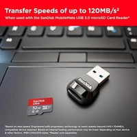 SanDisk Ultra microSD UHS-I Card 32GB, 120MB/s R - S, silver
