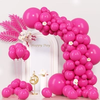 Hot Pink Balloons Latex Party Balloons, 50 Pack 10 Inches Balloons For Birthday Decorations, Baby Shower, Balloon Modelling, Balloon Arch Decorations, Pack Of 50