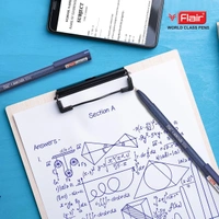 Flair Carbonix Blu 0.7 mm Ball Pen | Low-Viscosity Ink With Double Writing Length | Smudge Free Writing, Attractive Body Graphics | Blue Ink