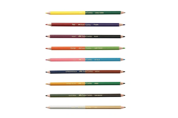 Faber-Castell Bi-Color Pencil Set - Pack of 9