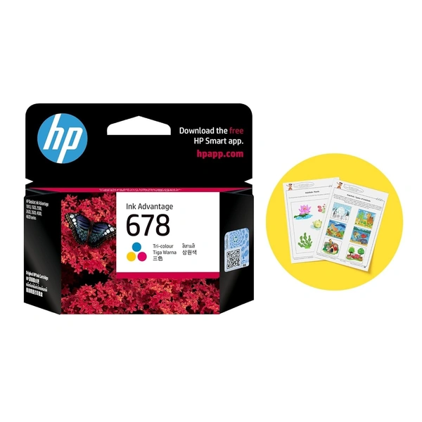 HP 678 Tri-Color Original Ink Advantage Cartridge