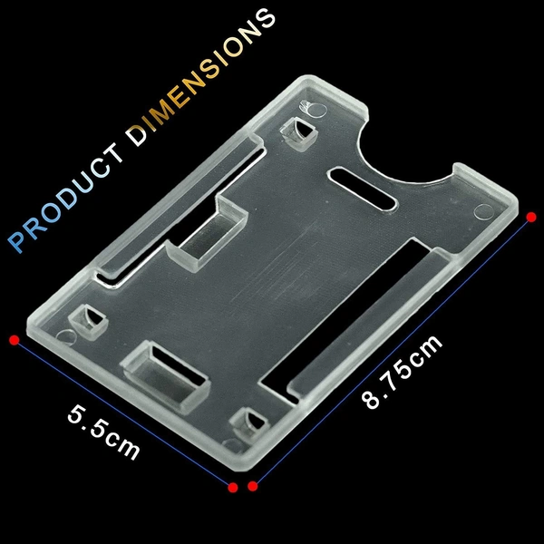 Plastic ID Card and Badge Holder, Transparent