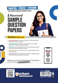 Arihant i Succeed 15 Sample Question Papers for History Class 12th | As per latest CBSE Sample Paper issued on 5 Sept. 2024 | 50% CBQs in each paper | Detailed Answers with Step Marking | Fully Solved Latest CBSE Sample Paper For Exam 2025