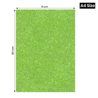 A4 Size Glitter Foam Sheets Adhesive , Grass Green Colour- for Art & Craft, Decoration, Gift Wrapping, Scrapbooking etc