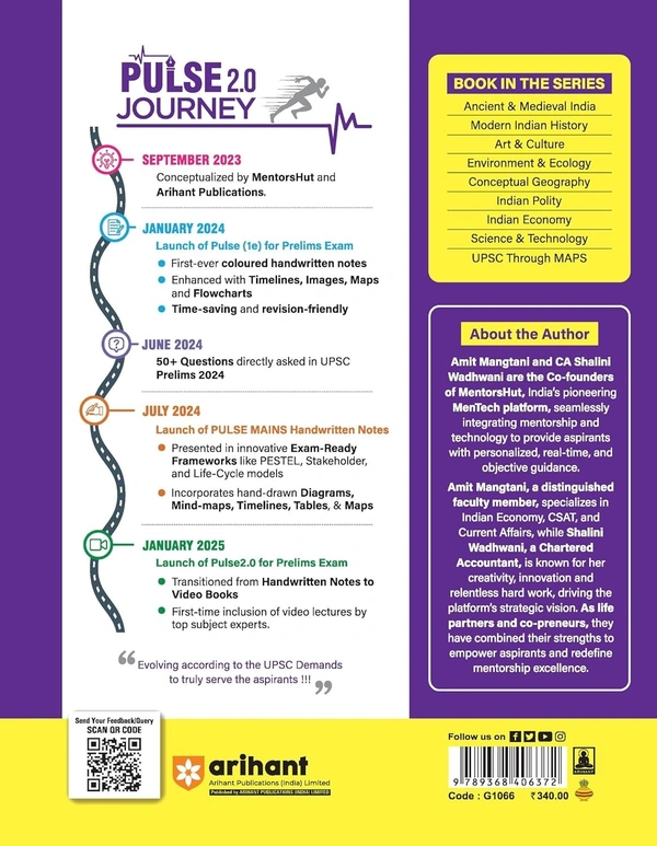 Arihant PULSE 2.0- UPSC Prelims Handwritten Notes for Environment & Ecology | Handwritten Notes to Video Books | Second Edition