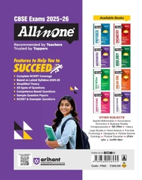 Arihant All in One Mathematics Class 11 for CBSE Exams 2025-26 | Revised Edition as per latest syllabus | Simplified Theory, All Types of Exam Pattern Questions, CBQs, MCQs, A-R, Case Based, Sample Question Papers, Mind Maps, Topic & Chapter Exercises
