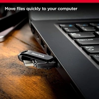 SanDisk Ultra Dual Drive Go usb3.0 Type C Pendrive for Mobile (Black, 64 GB, 5Y - SDDDC3-064G-I35) - 