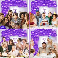 Purple Metallic Balloons - 50Pcs Balloons
