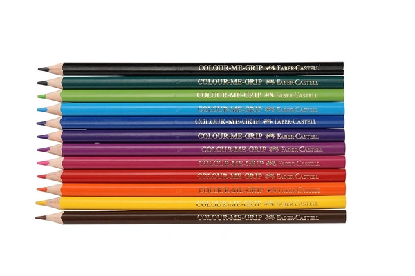 Faber-Castell Triangular 12 Colour Pencils