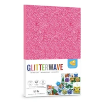 A4 Size Glitter Foam Sheets Adhesive , Pink Colour- for Art & Craft, Decoration, Gift Wrapping, Scrapbooking etc