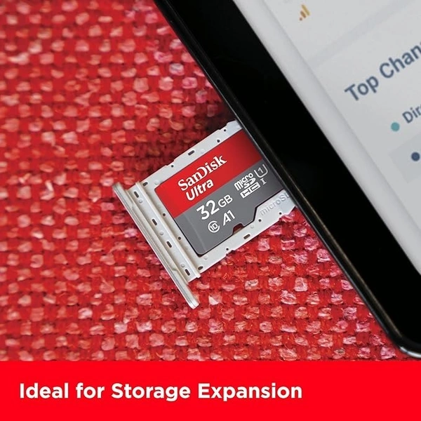 SanDisk Ultra microSD UHS-I Card 32GB, 120MB/s R - S, silver