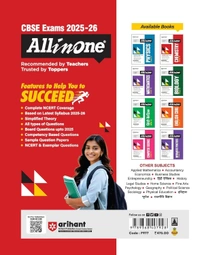 Arihant All in One Chemistry Class 12 for CBSE Exams 2025-26 | Revised Edition as per latest syllabus | Simplified Theory, All Types of Exam Pattern Questions, CBQs, MCQs, A-R, Case Based, Sample Question Papers, Mind Maps