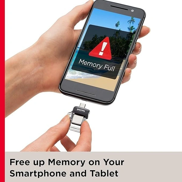SanDisk Ultra Dual Drive 128GB, USB3.0/Micro-USB Connector, OTG, Pendrive, (SDDD3-128G-I35 - s, silver