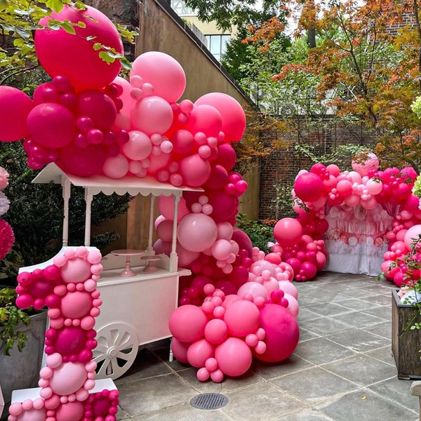 Hot Pink Balloons Latex Party Balloons, 50 Pack 10 Inches Balloons For Birthday Decorations, Baby Shower, Balloon Modelling, Balloon Arch Decorations, Pack Of 50