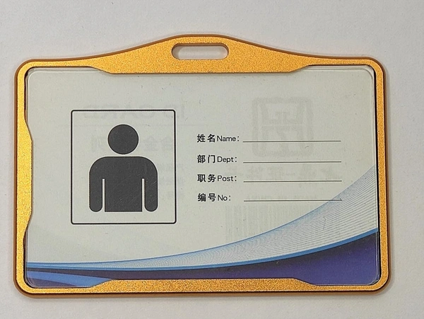 Metallic Id cover Card Holder (gold)