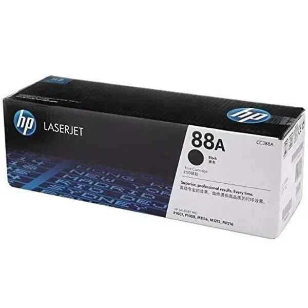 HP 88A Black Laserjet Toner Cartridge CC388A|Compatible with HP LaserJet P1108, M1136, M128fn, M126nw, M126fw Printers
