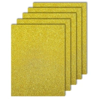 A4 Size Glitter Foam Sheets Adhesive , Golden Yellow Colour- for Art & Craft, Decoration, Gift Wrapping, Scrapbooking etc