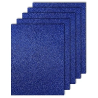 A4 Size Glitter Foam Sheets Adhesive , Dark Blue Colour- for Art & Craft, Decoration, Gift Wrapping, Scrapbooking etc