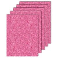 A4 Size Glitter Foam Sheets Adhesive , Pink Colour- for Art & Craft, Decoration, Gift Wrapping, Scrapbooking etc