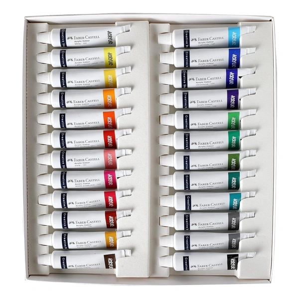 Faber-Castell Acrylic Colours 9ML Set of 24