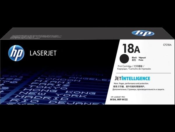 HP 18A CF218A Black LaserJet Toner Cartridge for HP Laserjet Pro M104, M104a, M104w, M132 MFP, M132a MFP, M132fn MFP, M132fw MFP, M132nw MFP, M132snw MFP