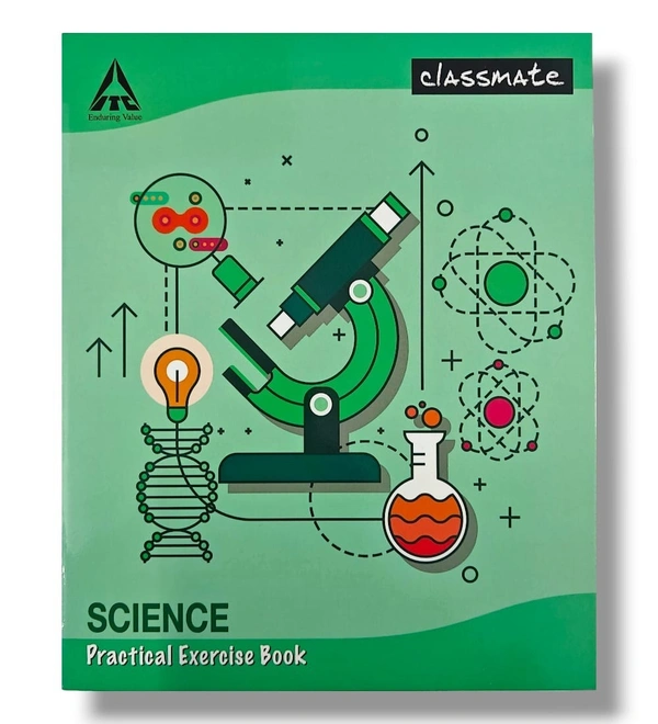 Classmate Science Practical Notebook - Single Line/blank 168 pages - 168
