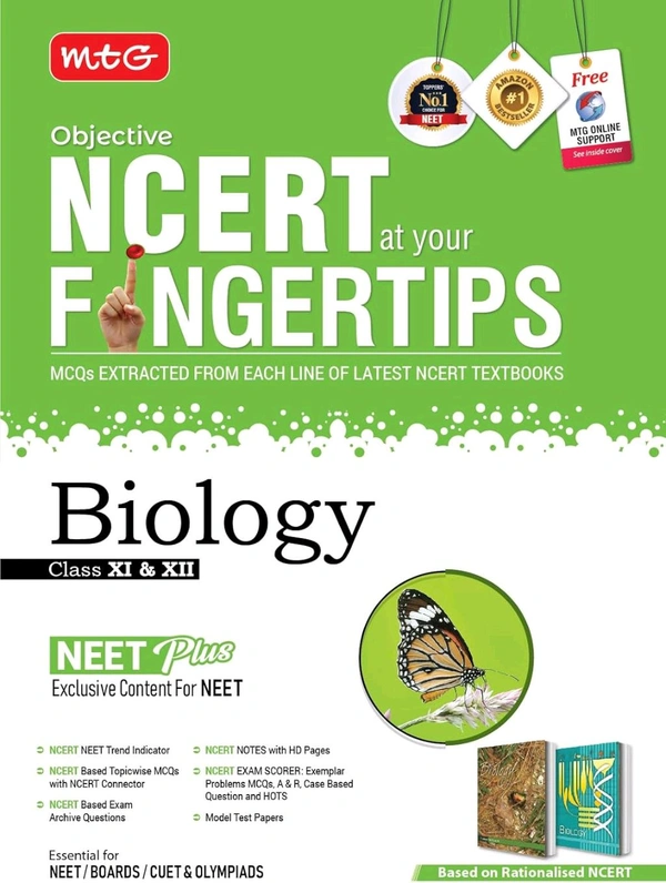 MTG Objective NCERT at your FINGERTIPS Biology - NCERT NEET Trend Indicator Notes with HD Pages Exam Archive & MCQs | NEET Books (Based on NCERT Latest Pattern For 2025 Exam) [Paperback] MTG Editorial Board