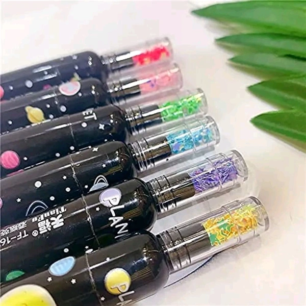 Hi-lighter Marker Theme Planet Bottle Shape Pack Of 6