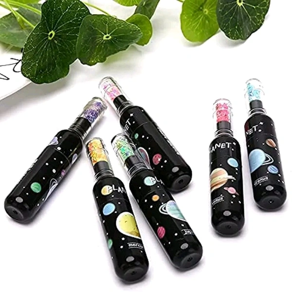 Hi-lighter Marker Theme Planet Bottle Shape Pack Of 6