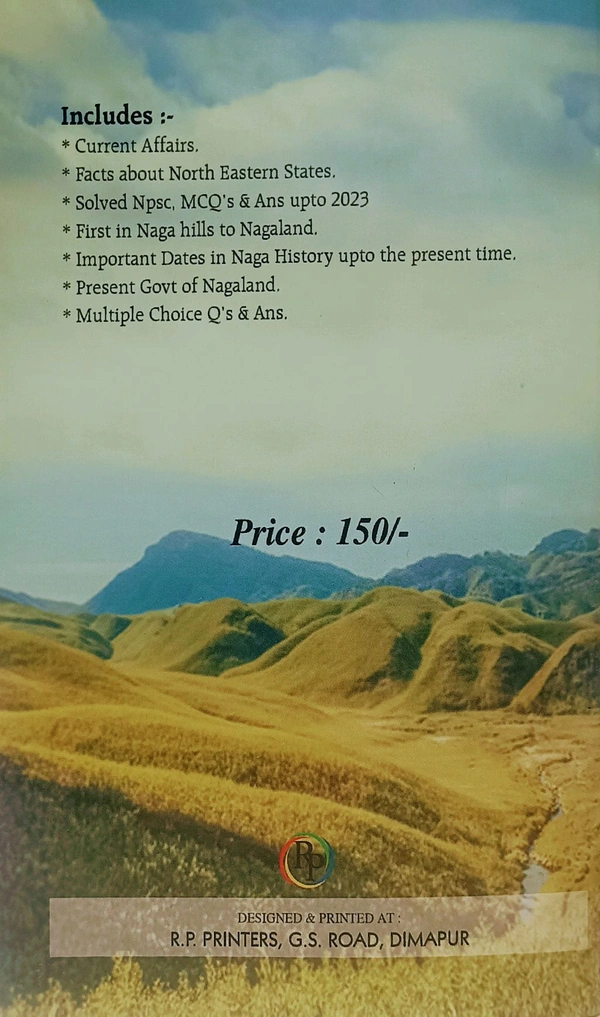NAGALAND GENERAL KNOWLEDGE OBJECTIVE 25th edition 2025 by ARENBA|Nagaland GK Objective - 