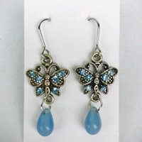Butterfly With Drop Code - E 4(C) - Blue