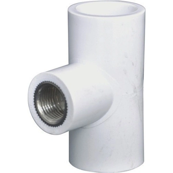 Finolex APVC Red. Brass Tee - 1" x 1/2"