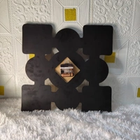 My Album Zone 9 Pics with Clock - MDF Wall Collage Frame - SKU500