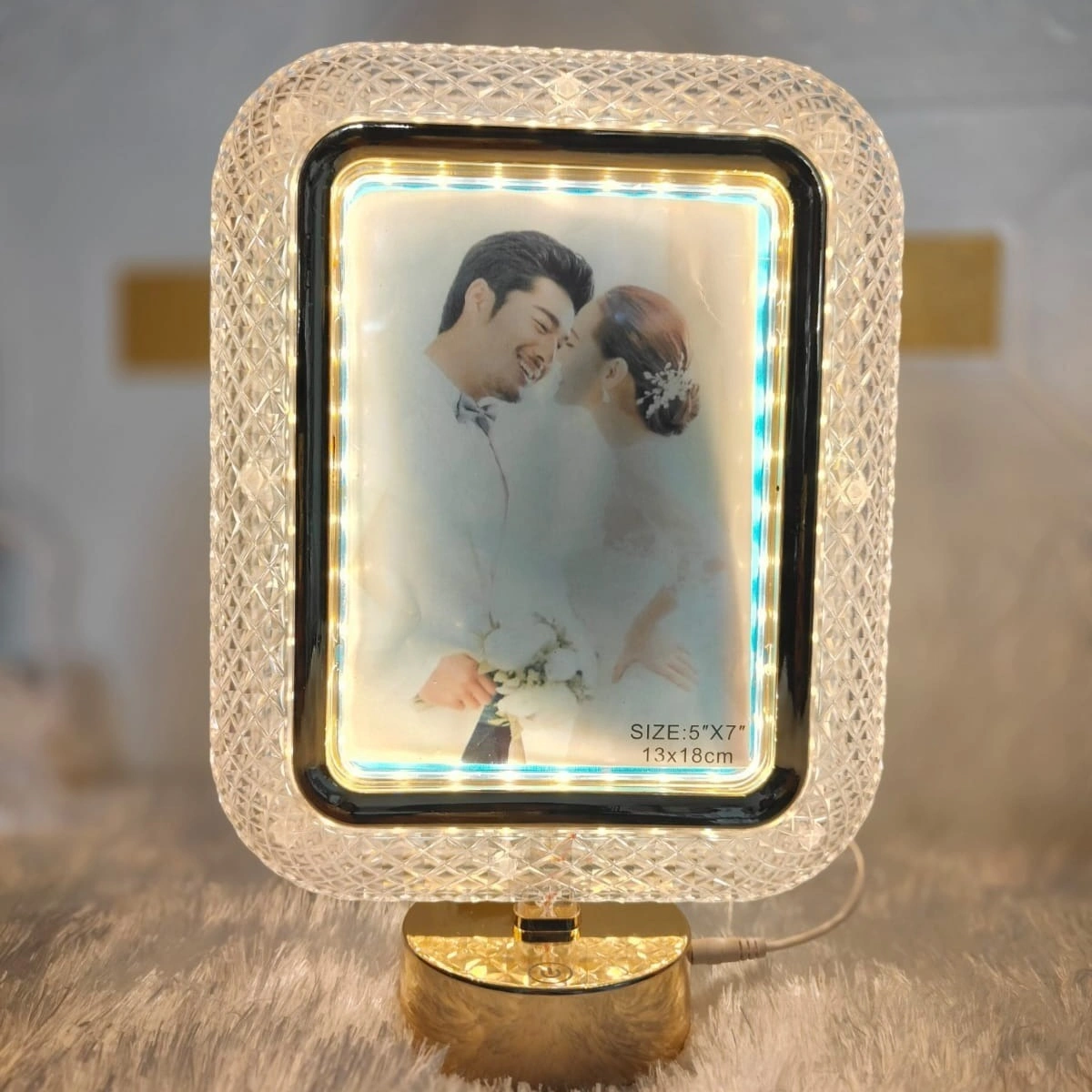 Personalized Photo Printed LED Table Frame | Custom Fancy Light-Up ...