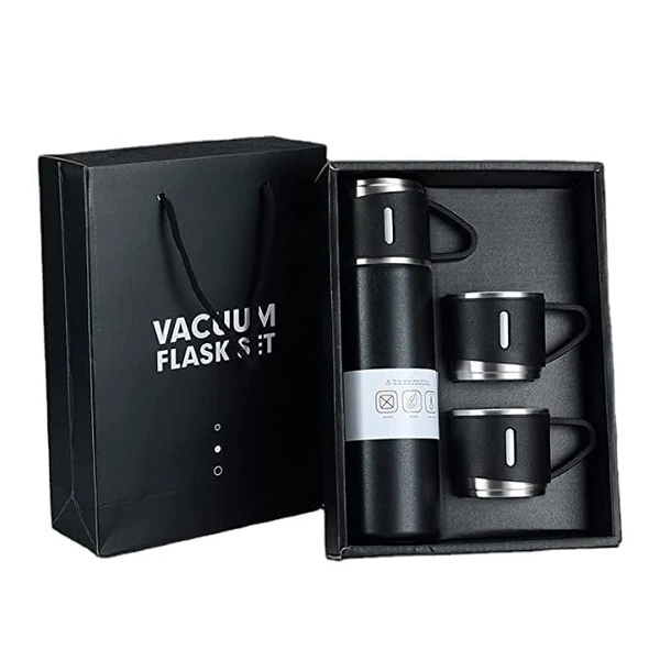 Vacuum Flask - Black Color - Regular Price