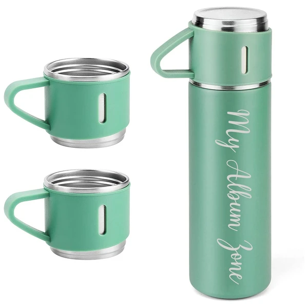 Vacuum Flask - Green Color - Regular Price