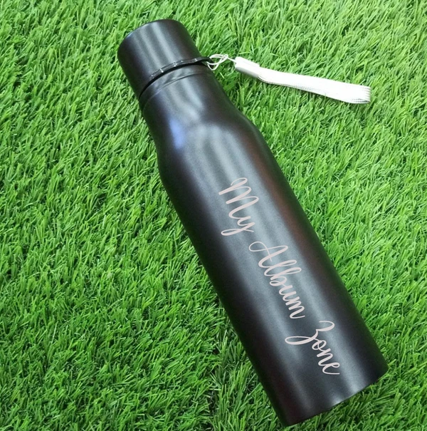 Single Layer Metal Bottle - Black - Regular Price