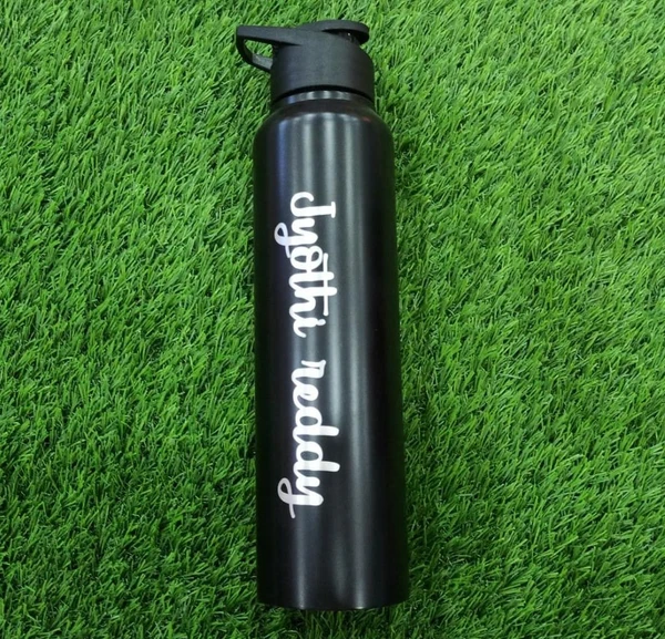 Wide Mouth Bottle 1 Ltr - Black - Regular Price