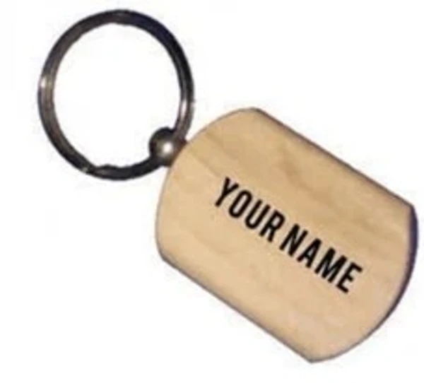 Engraved Key Chain - Round Rectangle Shape