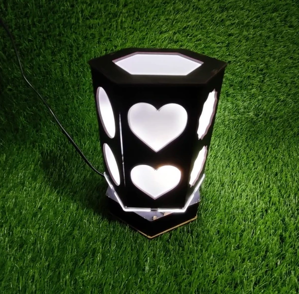 Multi-Shape Hexagon Rotating Lamp