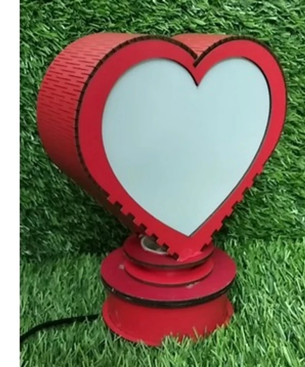 Heart Shape Rotating Lamp
