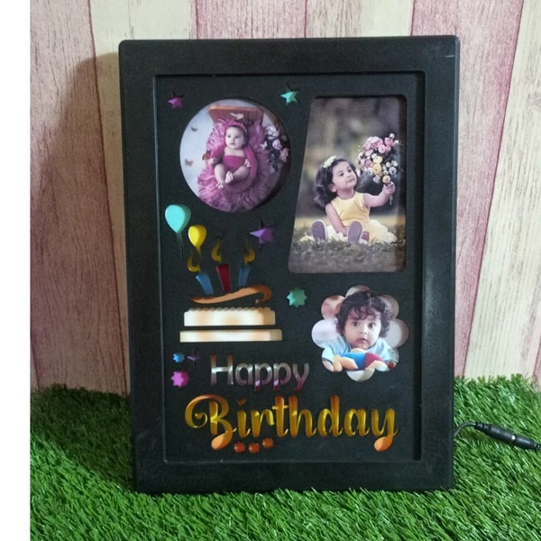 Happy Birthday LED Backlit Frame 801