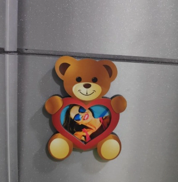 MDF Teddy Magnet with 7 Photo Prints - Regular Price